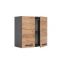 Vicco Hängeschrank R-Line in Eiche Goldkraft/Anthrazit, 60 cm Küchenschrank mit zwei Türen.