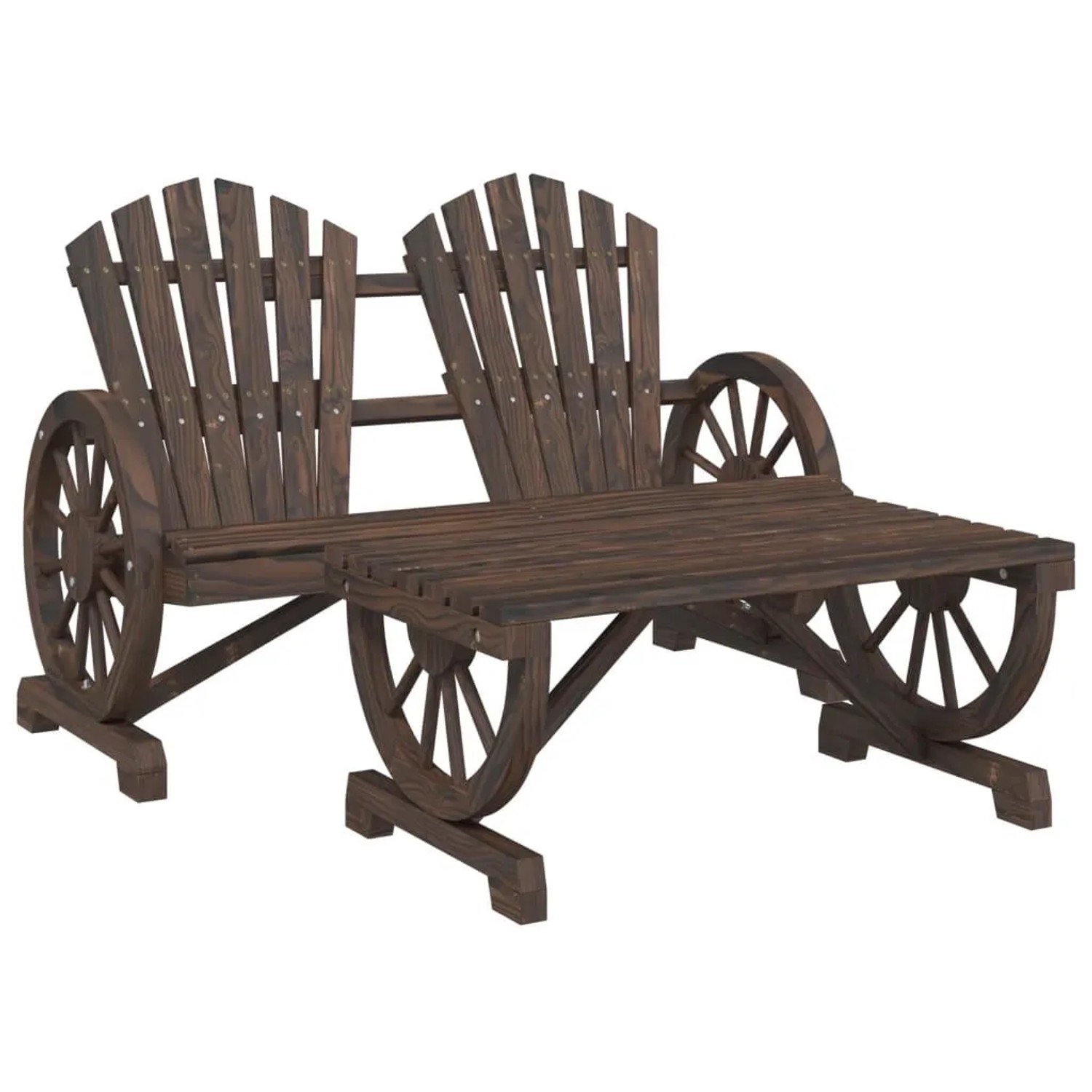 vidaXL 2-Tlg Garten-Lounge-Set Massivholz Tanne 365098