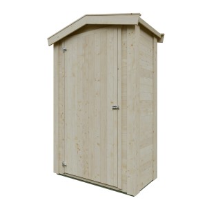 Kiehn-Holz Gerätehaus KH 16-005, unbehandeltes Holz, 120x60 cm. Gartenhaus zur Aufbewahrung.