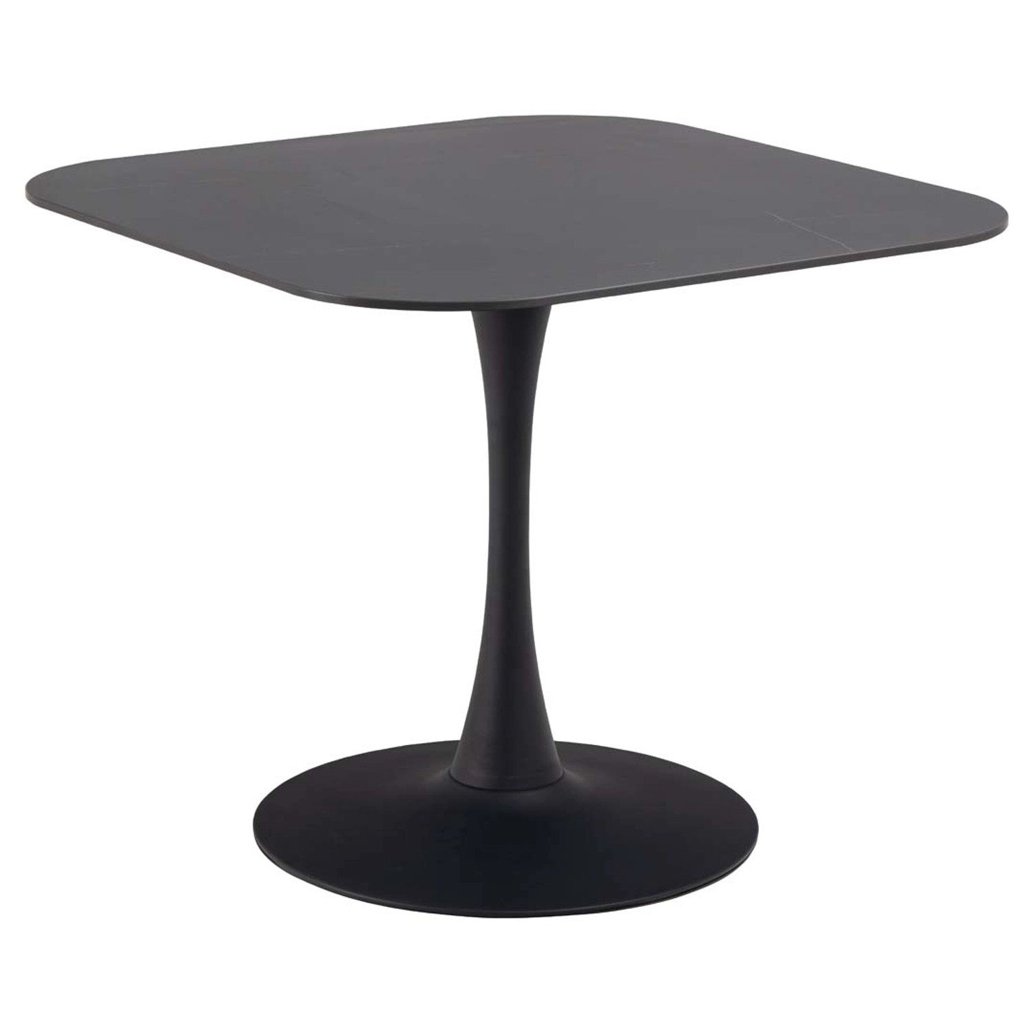 ebuy24 Malta Esstisch 90x90cm Keramik Schwarz günstig online kaufen