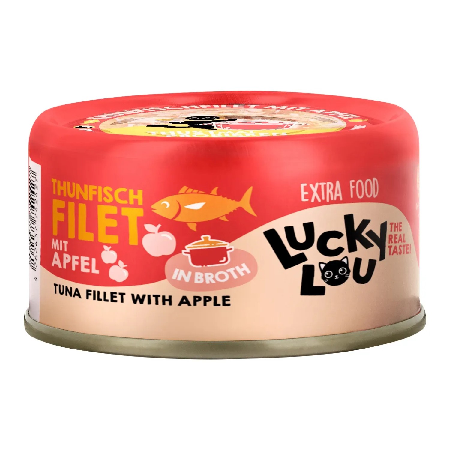 Lucky Lou Katzen-Nassfutter Thunfisch Apfel in Broth 70 g