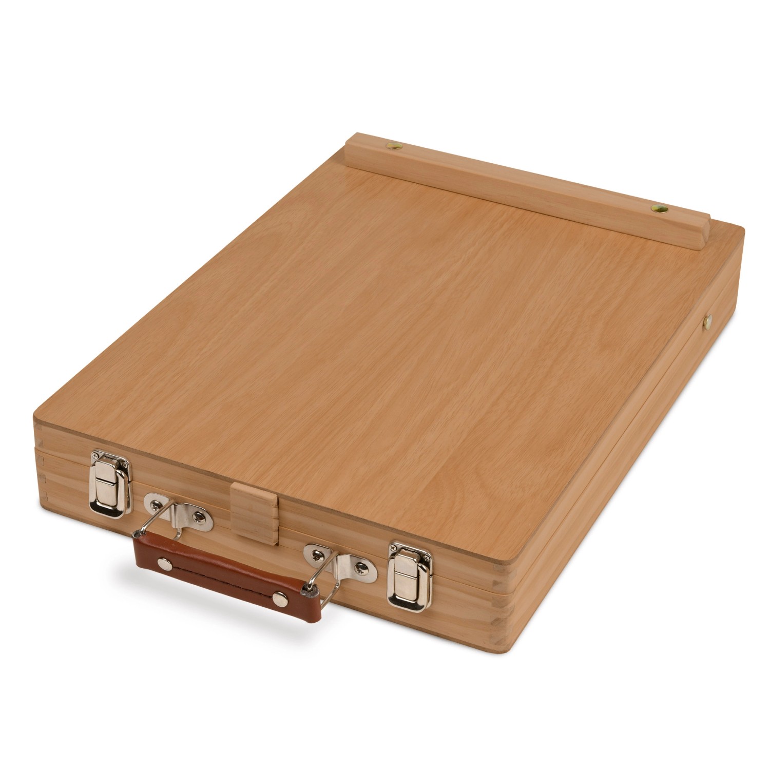 Artina Vincent Staffelei Malset (188-teilig) im Buchenholz-Koffer, geschlossen.