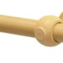 Gardinia Gardinenstangen-Set Shorty, Buche, 160 cm, aus FSC®-Holz, mit Endkappen und Trägern.