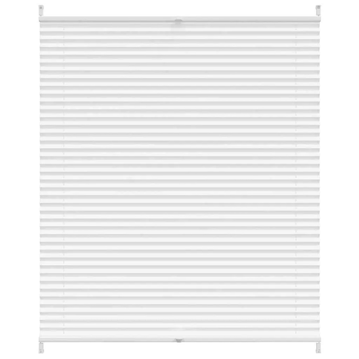 vidaXL Plissee Faltrollo Rollo Plisseerollo 110x100cm Weiß 240613
