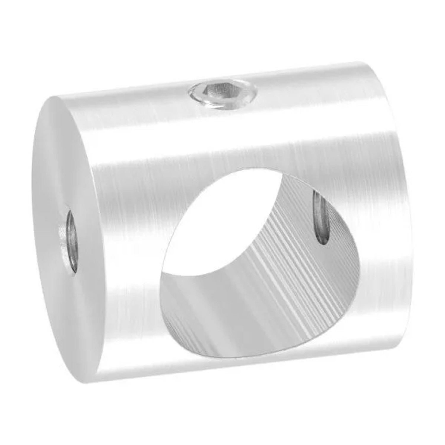 FeNau Querstabhalter Edelstahl V2A Für Ø 14 mm Stab Bohrung 14,2 mm Montage Zwischen Flacheisen