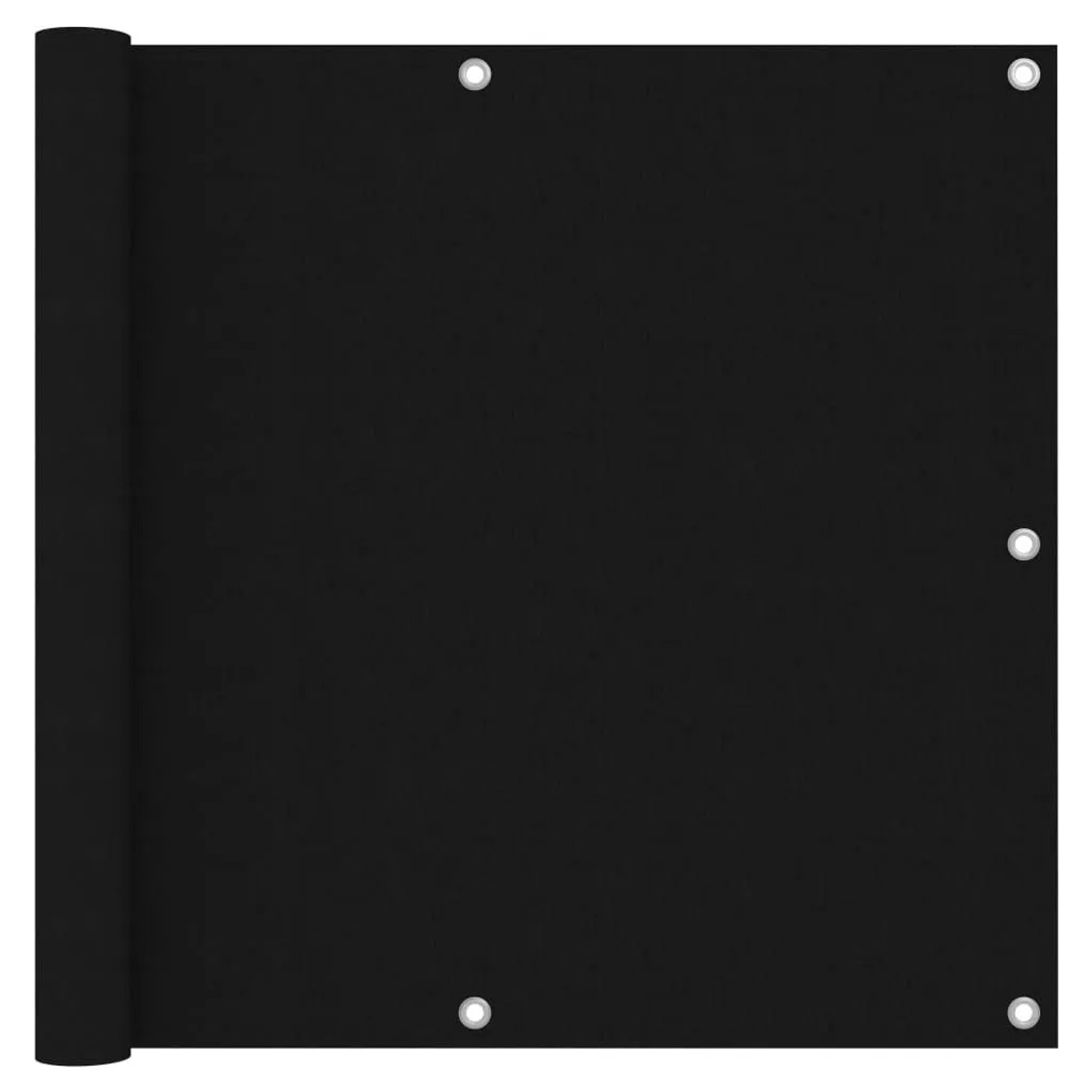 vidaXL Balkon-Sichtschutz Schwarz 90x400 cm Oxford-Gewebe 135061