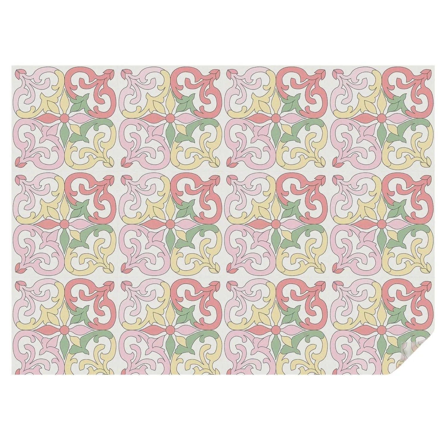 Tulup Fensterfolie Blumenschmuck Fensterfolie Sichtschutz 200x146 cm Rot Fe günstig online kaufen