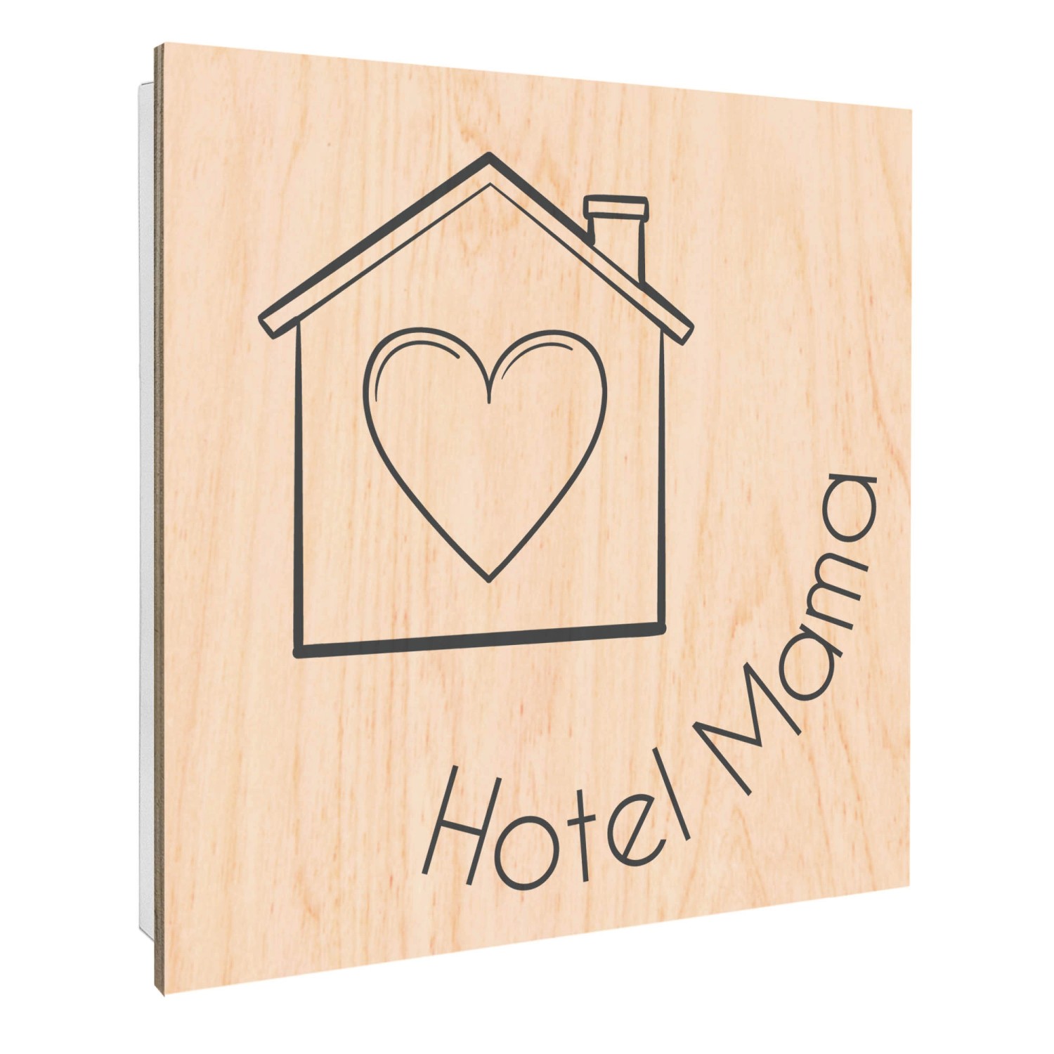Banjado Großer Schlüsselbox Holz 30x30cm Weiß Scharnier Rechts 50 Haken Sch günstig online kaufen