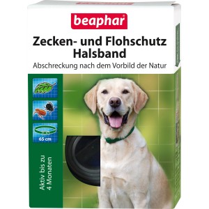 Beaphar Zecken- und Flohschutz Halsband, 65cm für Hunde. Schutz vor Parasiten.