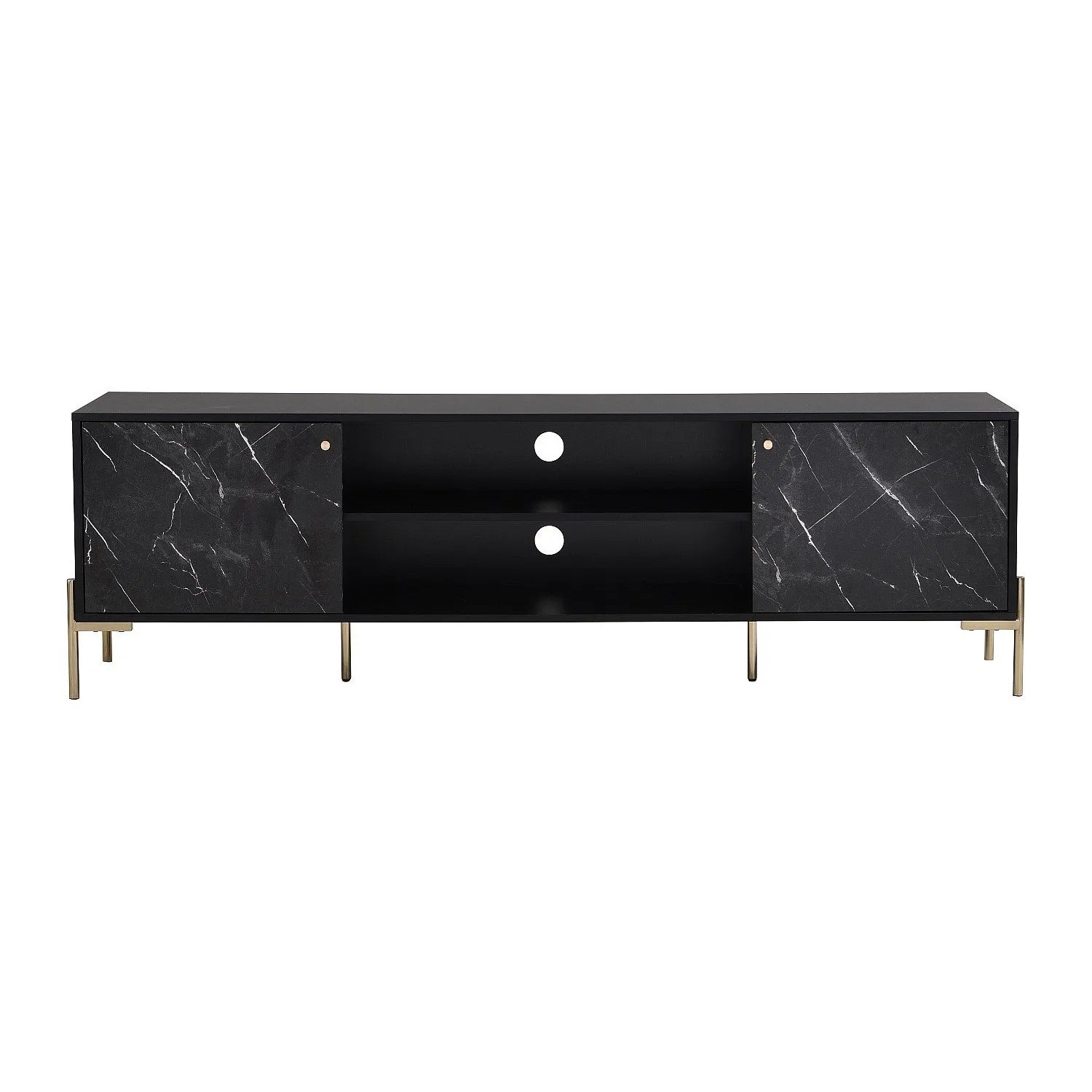 Vente-unique Tv-Board Ciemila Schwarz 180 cm