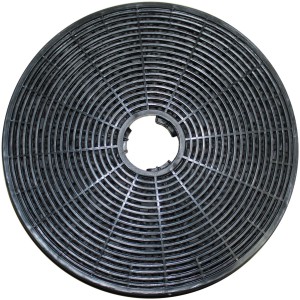 Runder Aktivkohlefilter CF110 für Dunstabzugshauben, zur Geruchsfilterung beim Kochen.