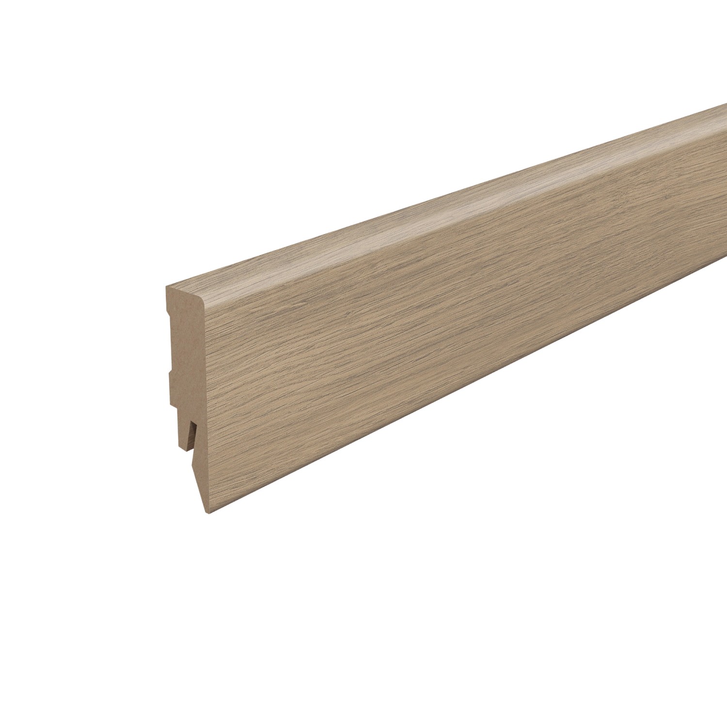 Egger Sockelleiste L729 Kubisch für Fußboden Pinot 6 cm Eiche Hellgrau günstig online kaufen