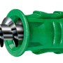 Spax Universalschraube 4,5x60 mm mit Senkkopf und grünem Dübel, geeignet für Holz, Kunststoff und Beton.