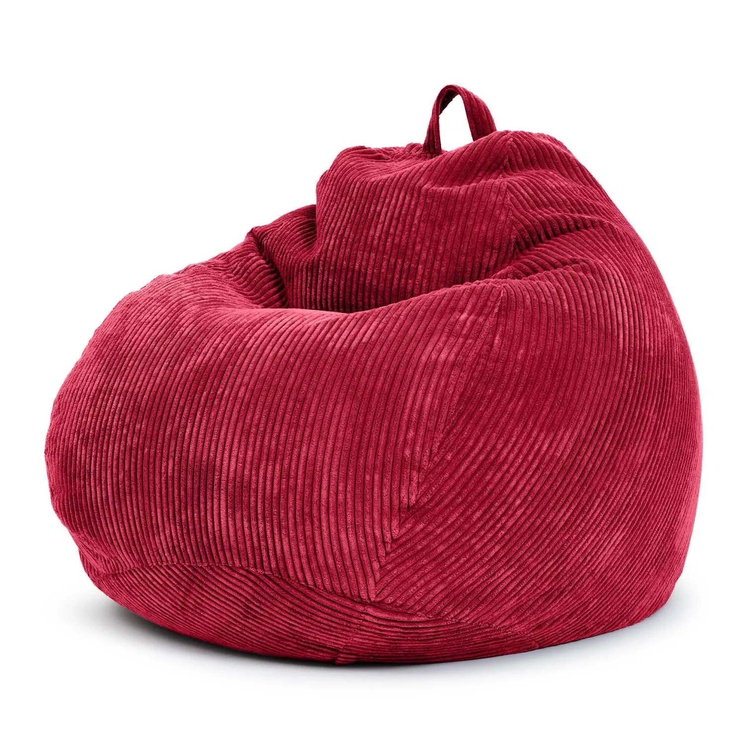 Green Bean Sitzsack Scoop 90 x 110 cm Waschbarer Bezug mit EPS-Perlen-Füllung Rot