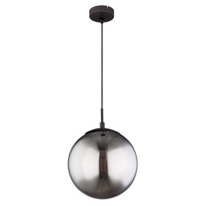 Moderne Globo Hängeleuchte Blama, schwarz matt, Ø 25 cm. Pendelleuchte für Wohn- und Schlafzimmer.
