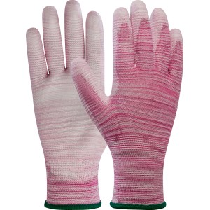 LUX Eco-Arbeitshandschuhe Gr. 8 Pink, atmungsaktive Gartenhandschuhe für Damen.