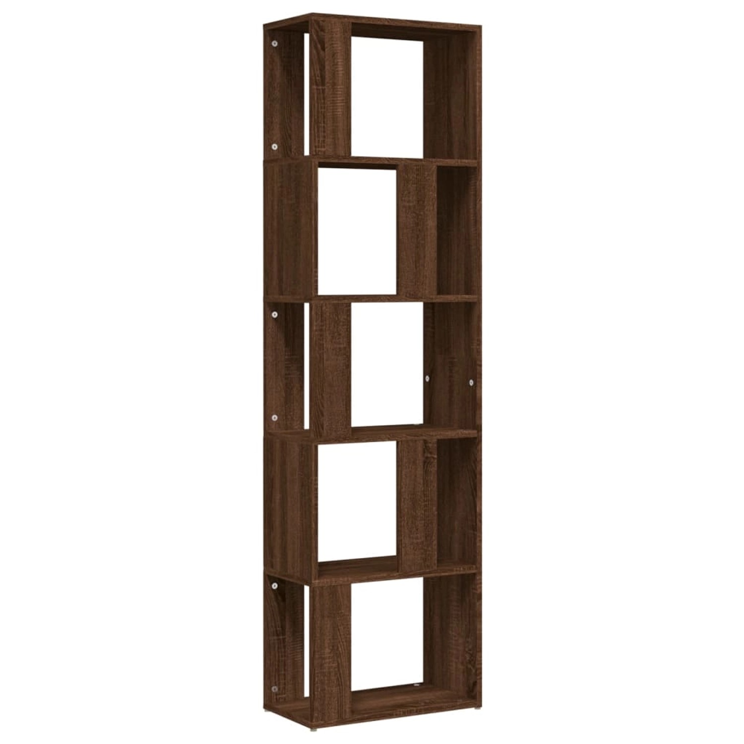 VidaXL Bücherregal Braun Eichen-Optik 45x24x160 cm Holzwerkstoff