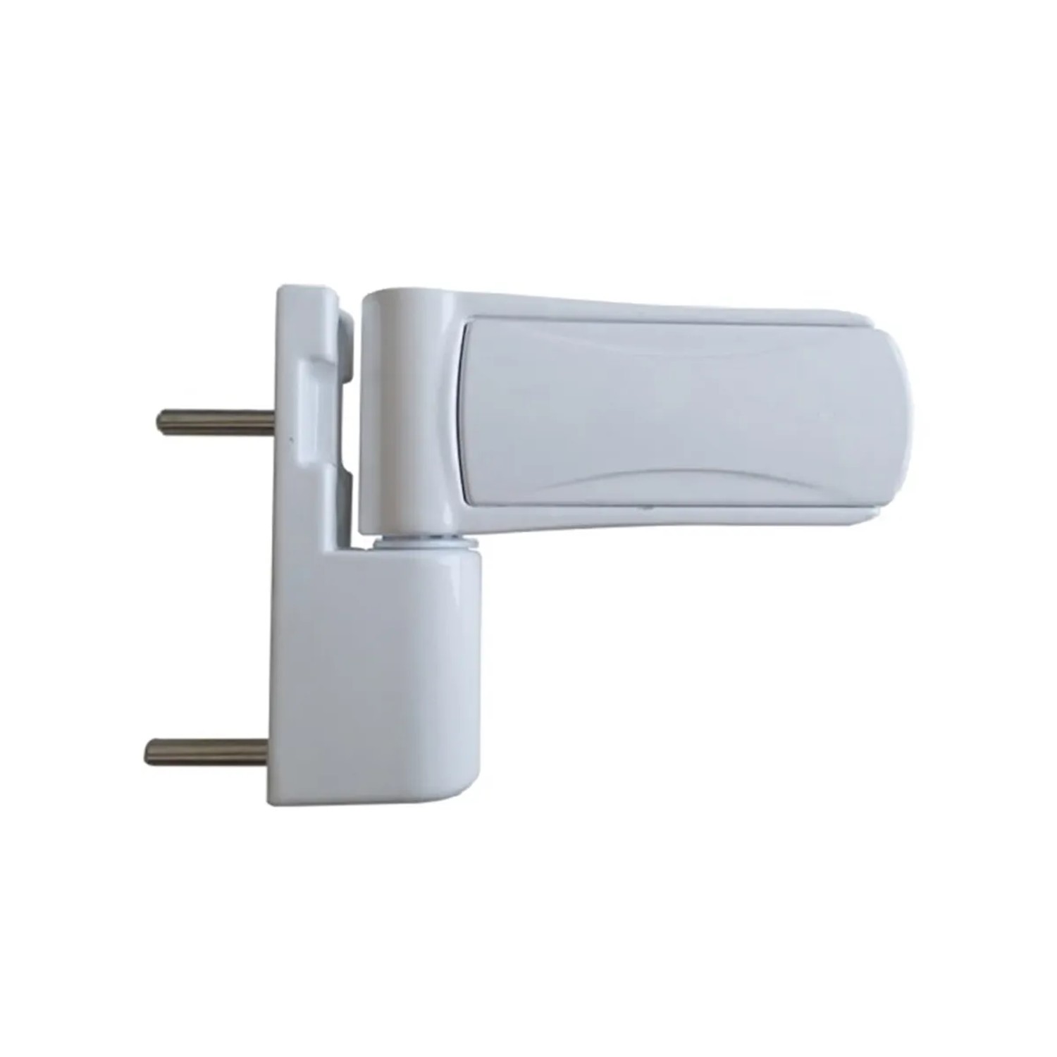 Detailansicht: Weißes Türband für Kunststoff-Haustür.