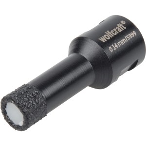 Wolfcraft Diamant-Bohrer Ceramic, 14 mm, für Winkelschleifer. Fliesenbohrer mit Diamantbohrkrone.