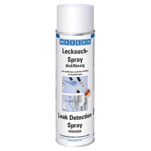 WEICON Lecksuchspray, 400ml, dickflüssig, zur Detektion von Lecks an Druckleitungen.