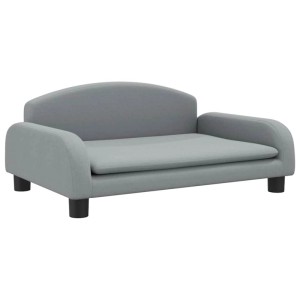 vidaXL Hundebett Hellgrau 70x45x30 cm Stoff 171960