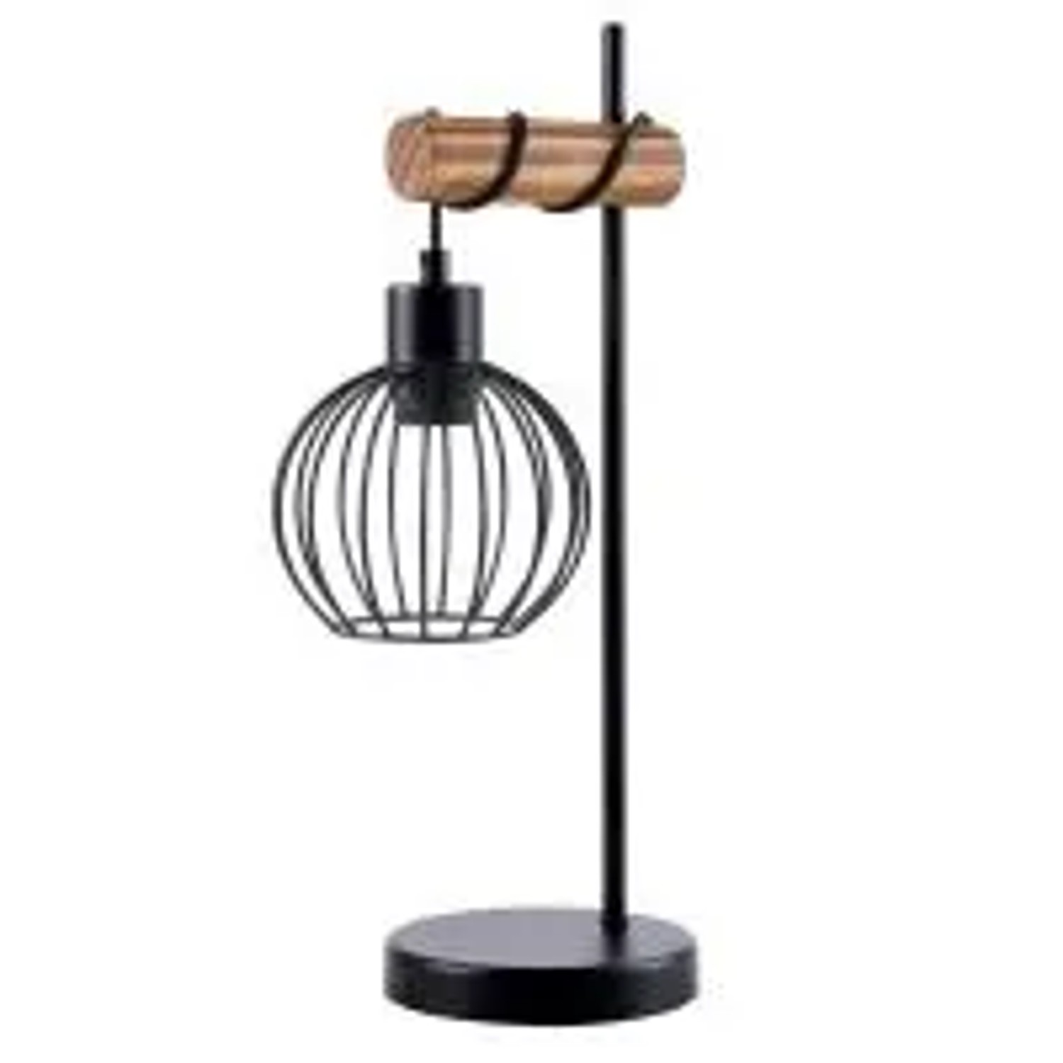 NETTLIFE Vintage Tischlampe Wohnzimmer Nachttischlampe E27 Retro 1-flammige Tischlampe Im Industriedesign aus Schwarzem Metall Ohne Leuchtmittel