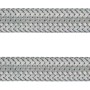 Flexibler Winkel-Anschlussschlauch, 14,9 mm (G 3/8), 400 mm, aus Edelstahl für Trinkwasserinstallation.