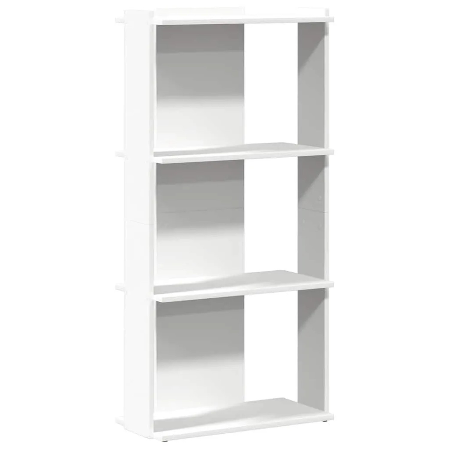vidaXL Bücherregal 3 Böden Weiß 60x30x120 cm Holzwerkstoff 860265 günstig online kaufen