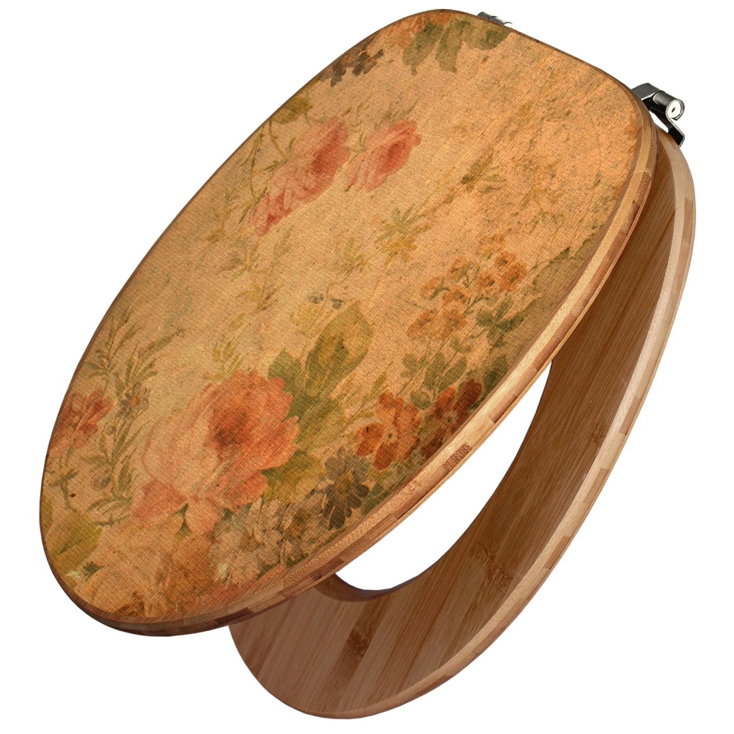 Banjado Design WC Sitz Bambus Toilettendeckel Toilettensitz Bambus Holz Klo günstig online kaufen