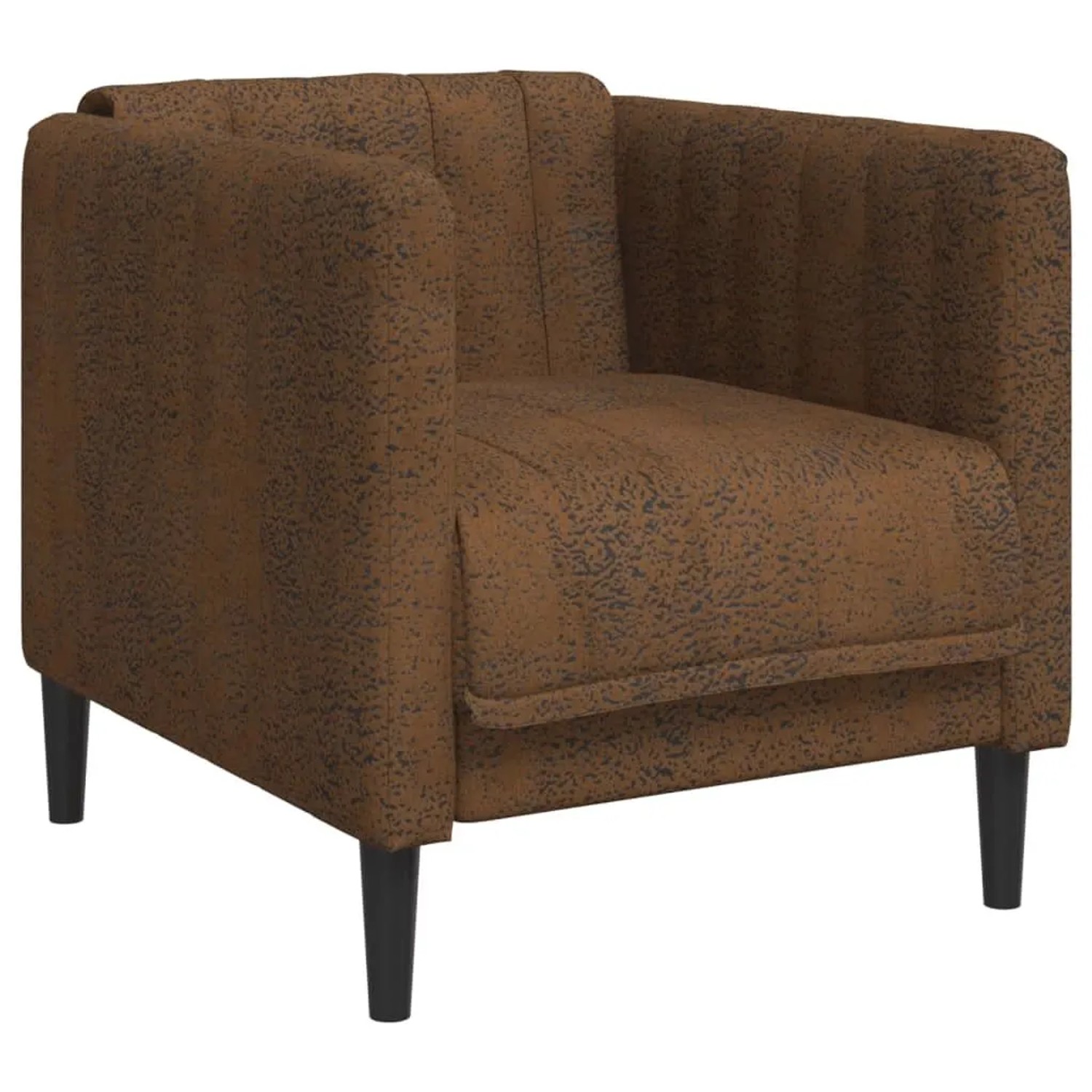 vidaXL Sessel Braun Kunstleder Wildleder-Optik 372603