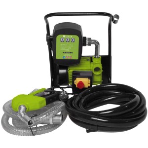 Zipper Diesel- & Ölpumpe ZI-DOP600 mit Zubehör wie Schläuchen und Zapfpistole. Gartenhelfer für Heizöl und Diesel.