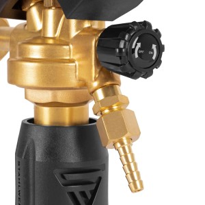 Detailaufnahme: STAHLWERK Druckminderer ST 300 Pro für Gasflaschen, Löt- & Schweißzubehör.