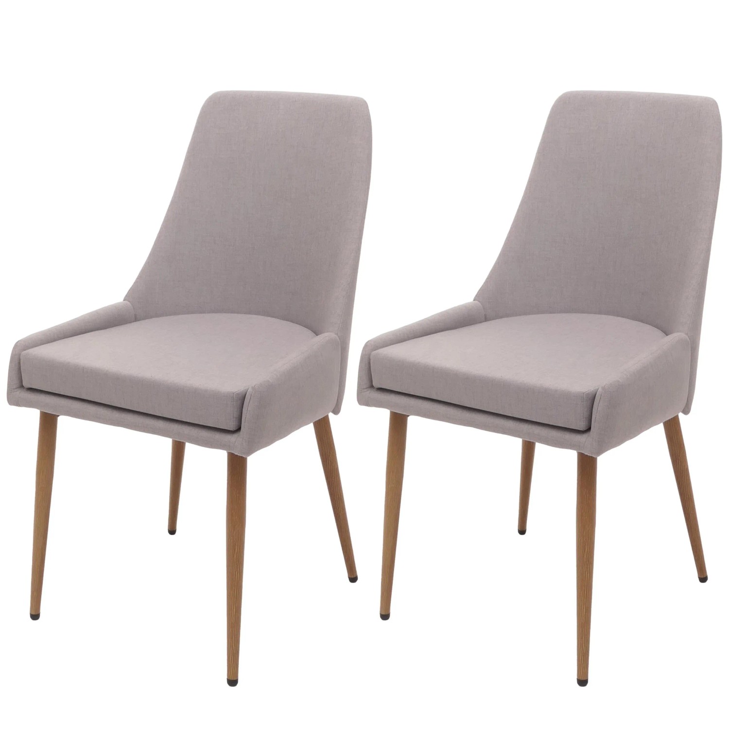 MCW Esszimmerstuhl O27 2er-Set Hellgrau günstig online kaufen