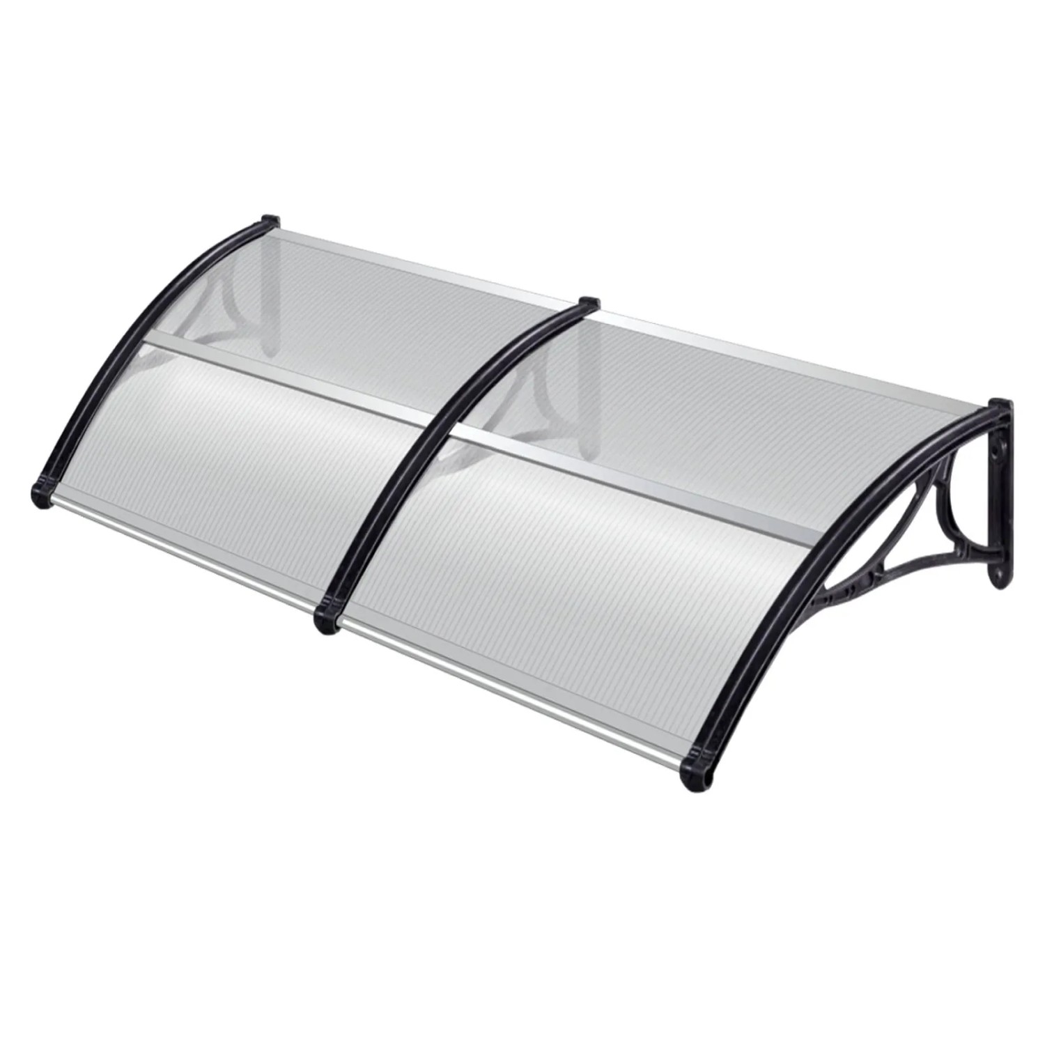 TRUTZHOLM Haustürvordach 97 x 295 cm Hohlkammerplatte Aluabschlussleiste Sc günstig online kaufen