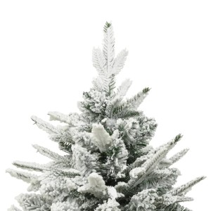 vidaXL Künstlicher Weihnachtsbaum Beschneit Grün 240 cm PVC PE 328496