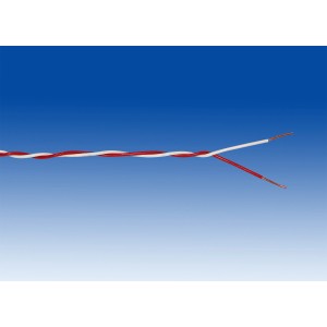 Klingeldraht YK-Draht, 2x0,6, rot-weiß, für Klingel- und Sprechanlagen.