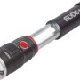 NEBO Slyde LED-Taschenlampe mit ausziehbarer Arbeitsleuchte, robustes Aluminiumgehäuse.