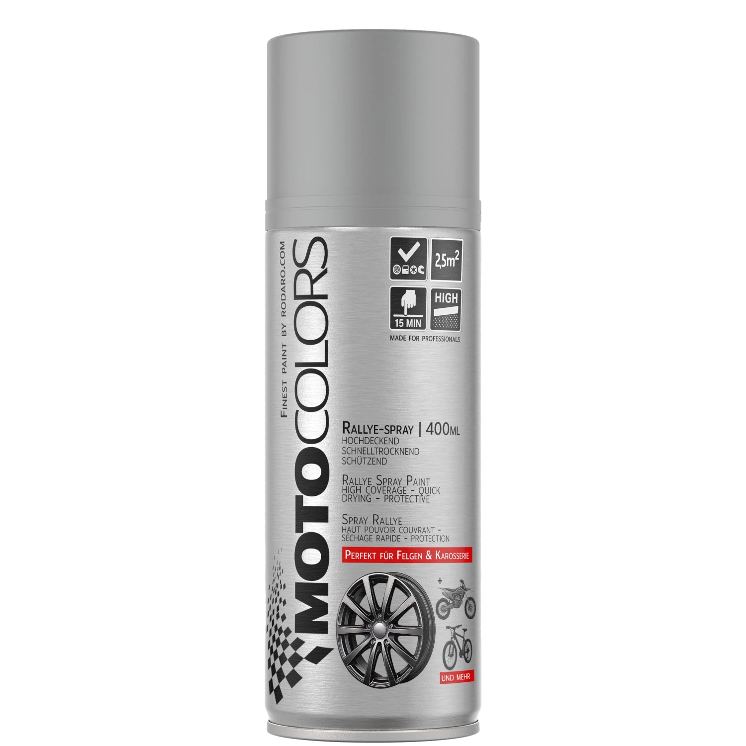 MotoColors Spraylack Ralley 400ml Sprühfarbe Grundierung Grau