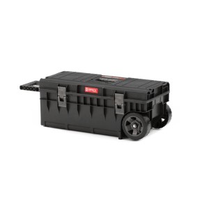 Schwarzer PROREGAL QBRICK Werkzeugkoffer One mit Rädern, 50 Liter, Traglast 120kg.