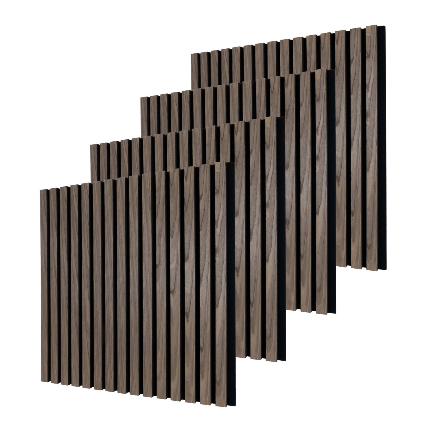 Dalsys Akustikpaneele 4x 60cm x 60cm Walnuss Wandpaneele Schallschutz günstig online kaufen