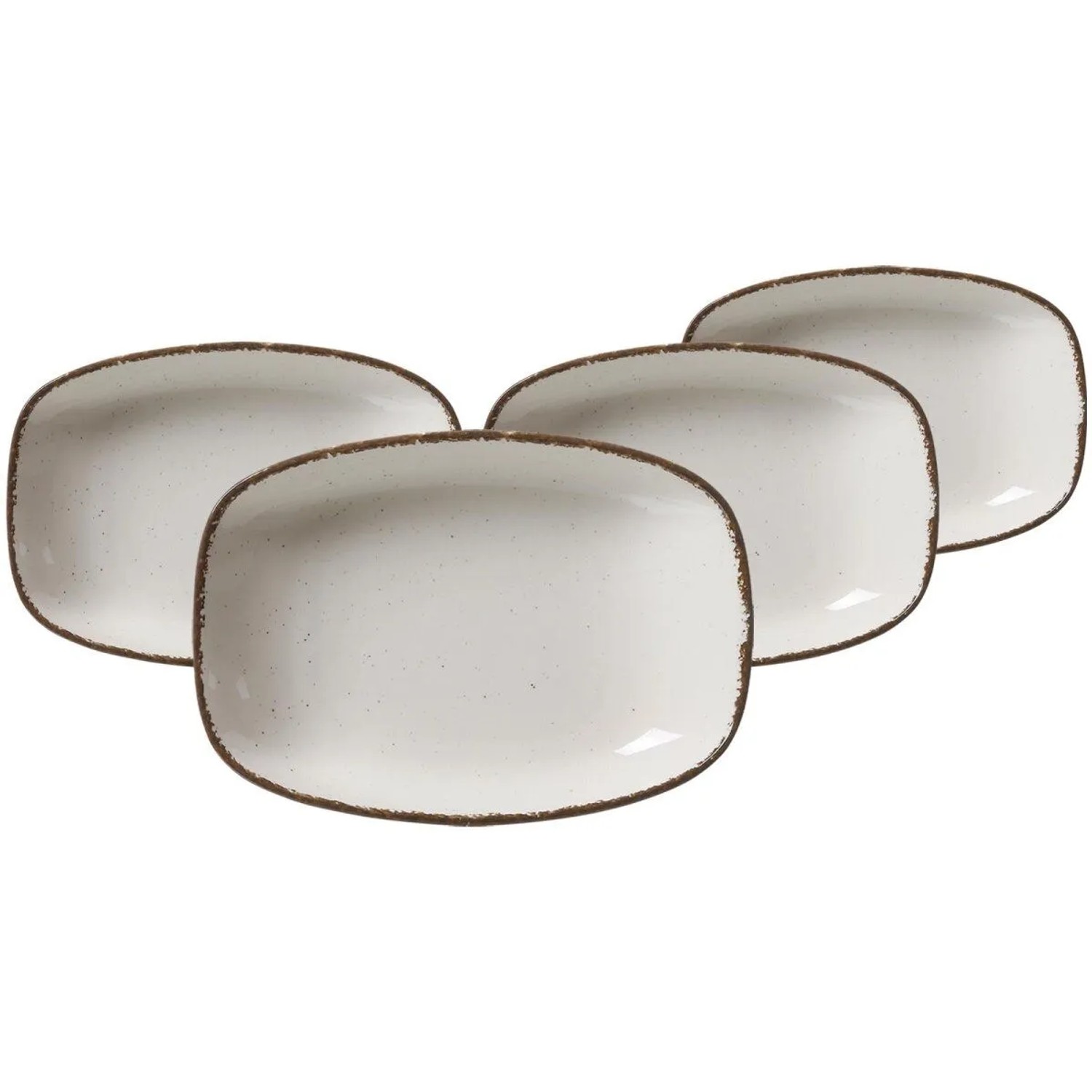 Ritzenhoff & Breker Casa Suppenteller 23,5 x 16 cm 4er Set Creme