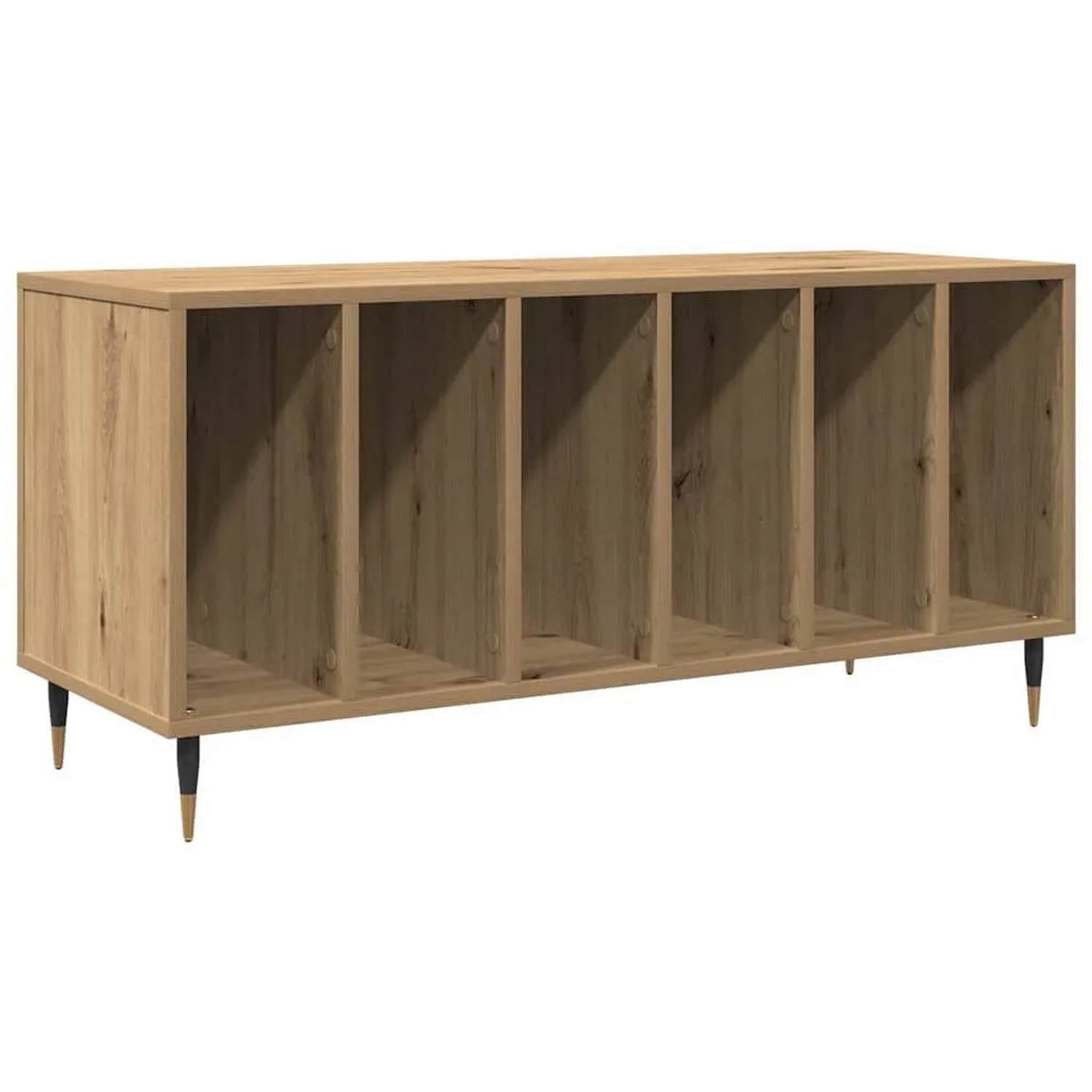 vidaXL Schallplattenschrank mit Regal Artisan-Eiche 100 x 38 x 48 cm 862900