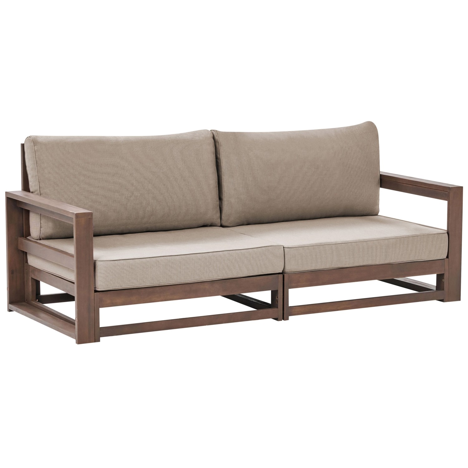Beliani Gartensofa TIMOR Taupe 75x184x72 günstig online kaufen