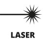 Symbol für Laser-Schnittlinie der Einhell Zug-Kapp-Gehrungssäge TC-SM 2131/1 Dual.