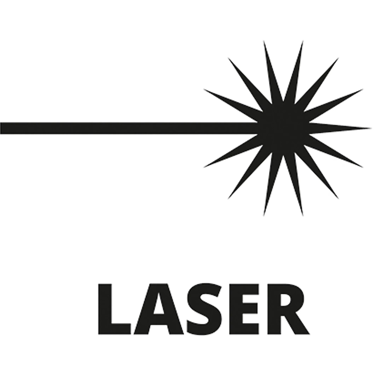Symbol für Laser-Schnittlinie der Einhell Zug-Kapp-Gehrungssäge TC-SM 2131/1 Dual.