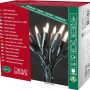 Konstsmide Mini LED Lichterkette für Innen, 100 warmweiße LEDs, grüne Kabel.