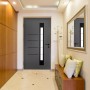 Moderne anthrazitfarbene Splendoor Sicherheits-Haustür Berlin Prime RC2 mit Glaseinsatz.