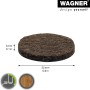 Wagner Filzgleiter, braun, selbstklebend, 44er Set für Möbel und Oberflächenschutz.