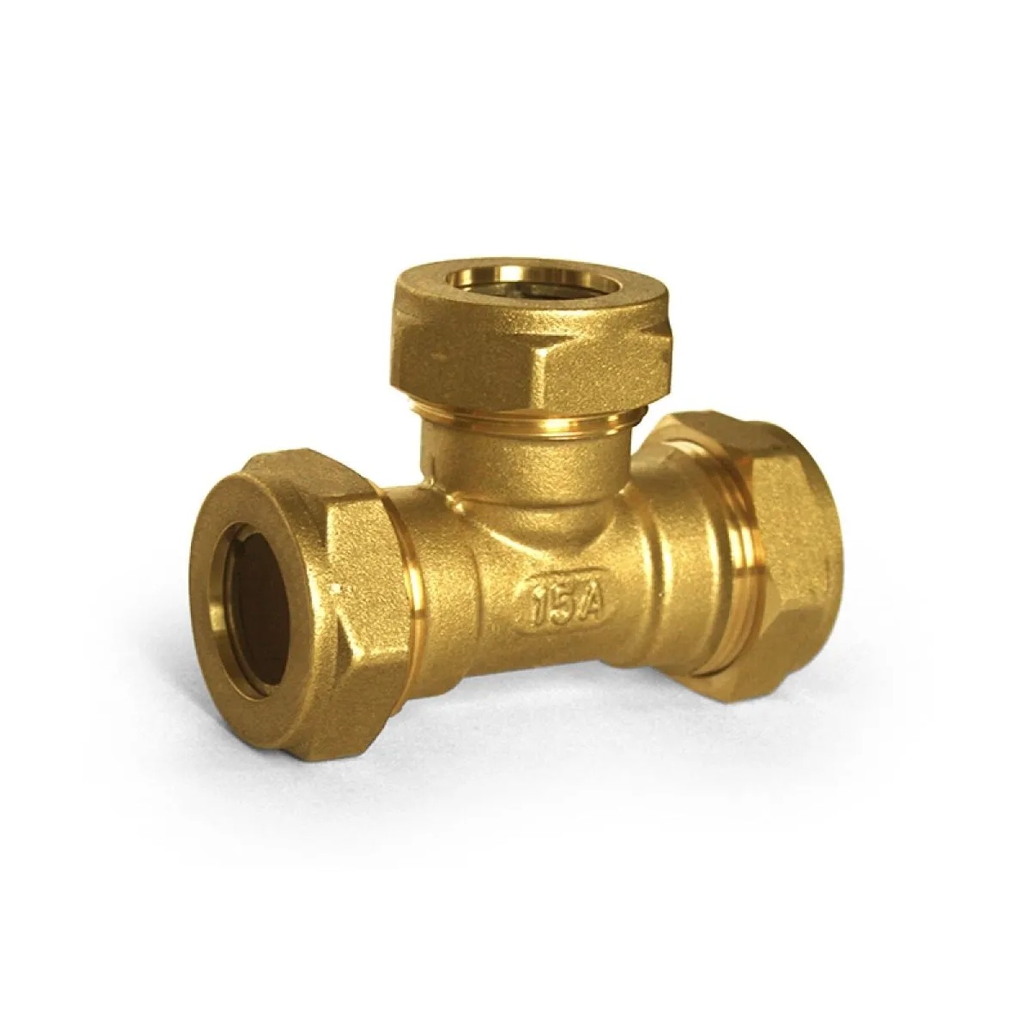 Stahlmann T Stück Verschraubung 25 x 25 für Wasser EasyFix Messing