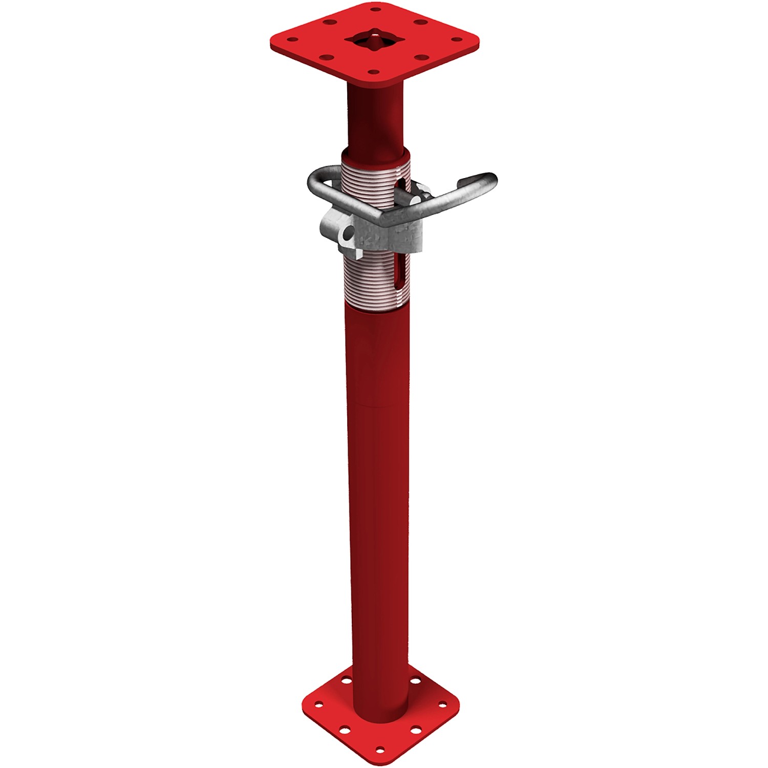 Schake Uni-Stütze Lackiert Auszugslänge 800 mm - 1.320 mm Rot